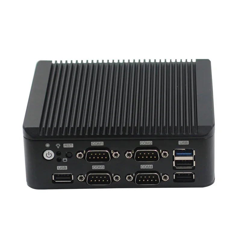 Мини-ПК J1900 8 ГБ ОЗУ без вентилятора компьютер с хостингом 2 * LAN 4COM 4 RS232 настольный
