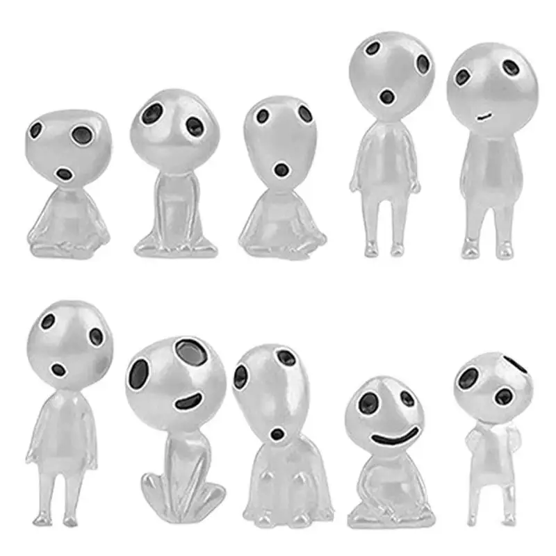 

Ghost Garden Statue Resin Waterproof Glow Mini Tree Elves Figures Set Fairy Garden Microlandschaft Balconies Decoration