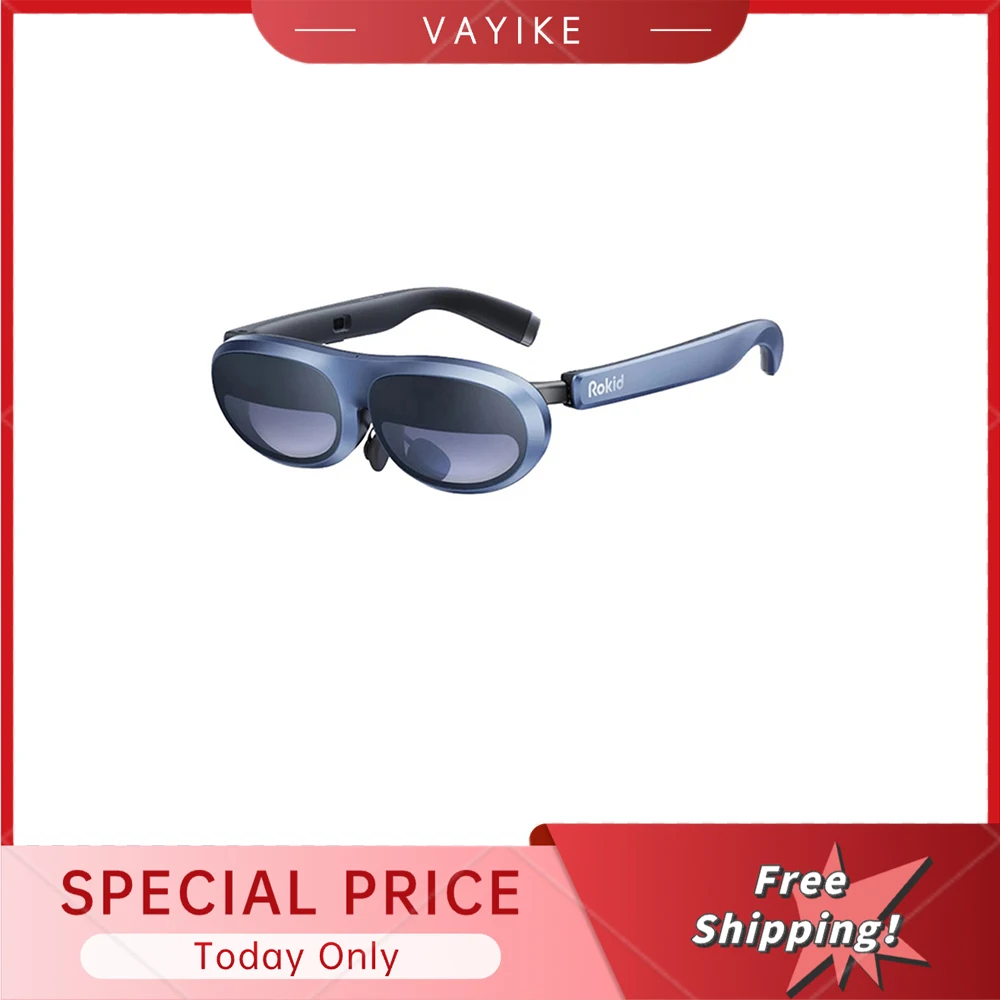 

Original Rokid Max AR 3D Smart Glasses Micro OLED 215”Max Screen 50° FoV Viewing For Phones/Switch/PS5/Xbox/PC Smart On Sales