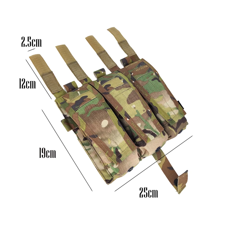 Тактический подсумок для журналов Airsoft M4 Triad Mag Pouch для жилета CP AVS JPC Vest Molle Сумка на переднюю панель Multicam Gear (art.: 3920ca29752f6) - 3920ca29752f6