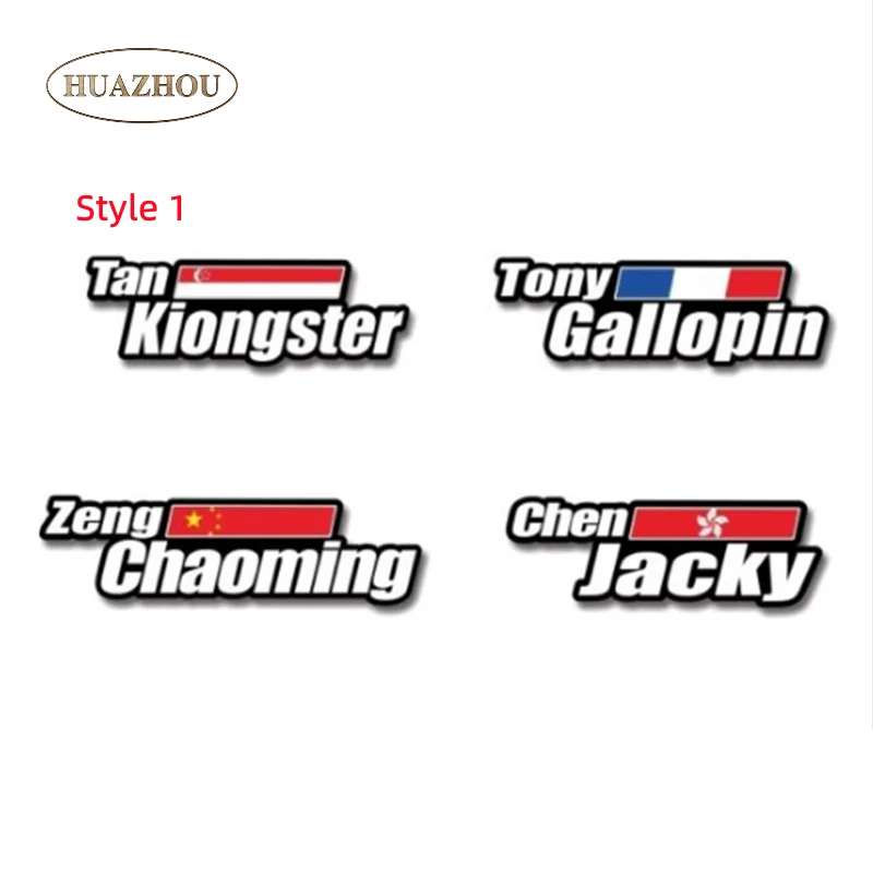 

Custom Flag Name Frame Stickers for MTB Bicycle Road Mountain Bike Helmet Rack Decoration Decal Sunscreen Antifade Free Shipping