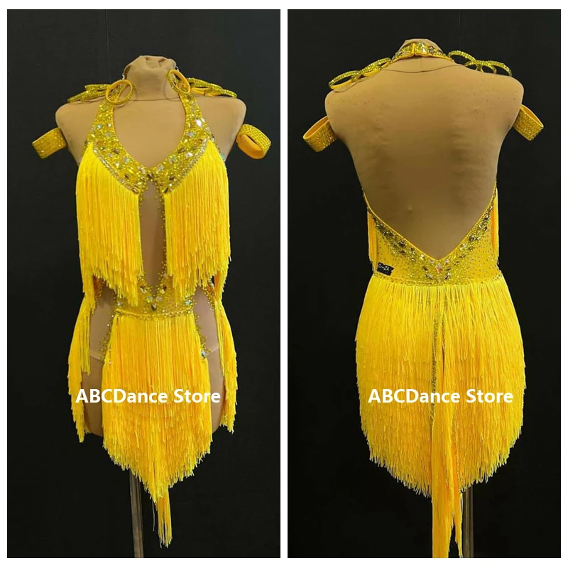 Женское платье для соревнований по латинским танцам BaileSalsa Rhythm США 10