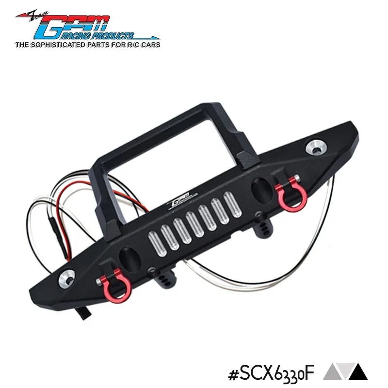 Осевой 1/6 Scx6 Jlu Wrang Ler 4wd-axi05000t1 передний бампер из алюминиевого сплава +
