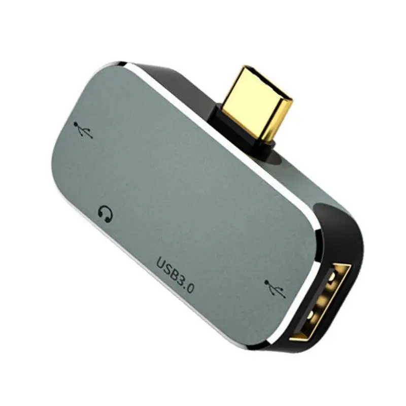 

Multi-function 4 In 1 Type-C Hub Aluminum Dongle With 4K HDM-I Output USB 3.0 USB 2.0 Ports HDM-I-Compatible USB Extender 100W