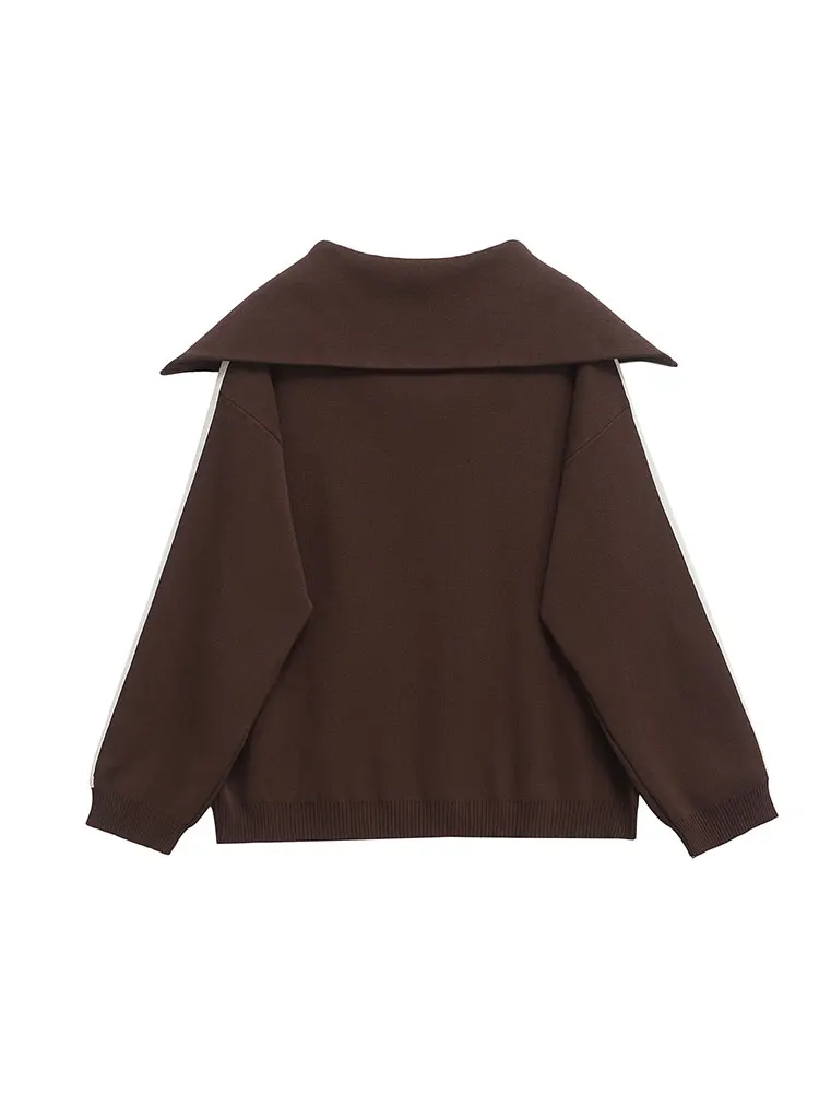 Женские комплекты TRAF однотонные свитшоты и брюки