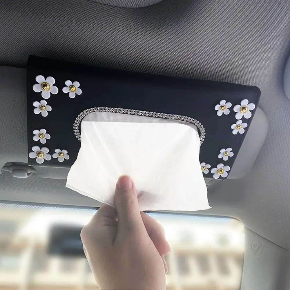 Чехол из искусственной кожи для салфеток украшение автомобильного