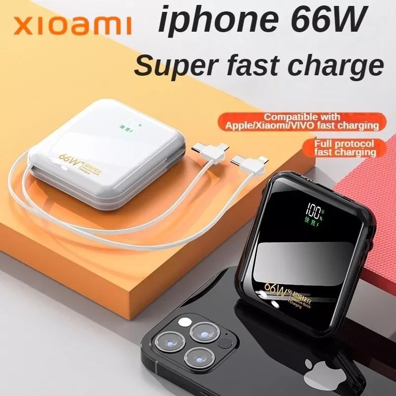 

NEW 66W Super Fast Charging 20000mAh Bank P40 Laptop Powerbank Portable External Battery Charger