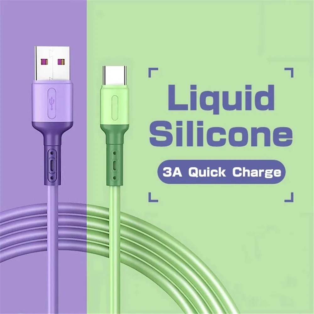 USB-кабель типа C Провод для Samsung S21 S20 Xiaomi mi 11 Huawei Мобильный телефон Быстрая зарядка