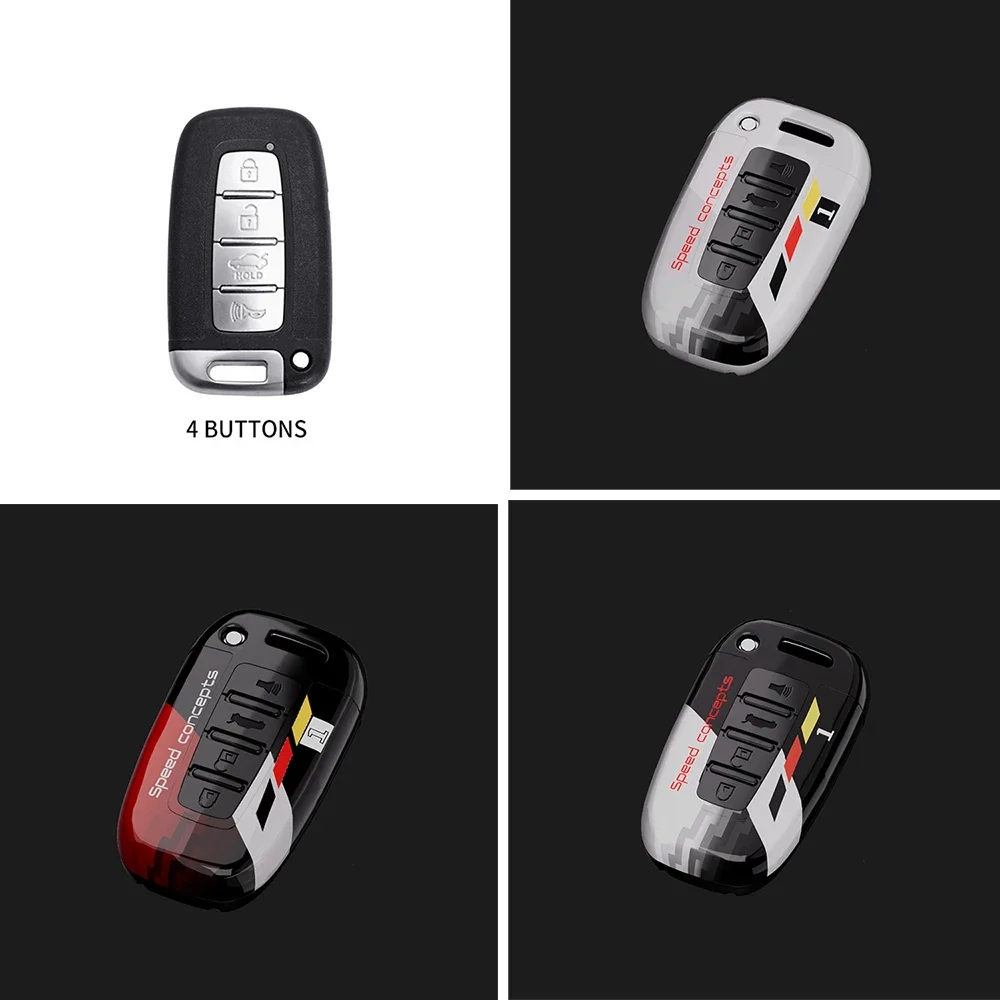 Чехол для автомобильного ключа Hyundai IX35 Sonata 8 Kia Forte Rio 3 K2 K3 K5 Sportage