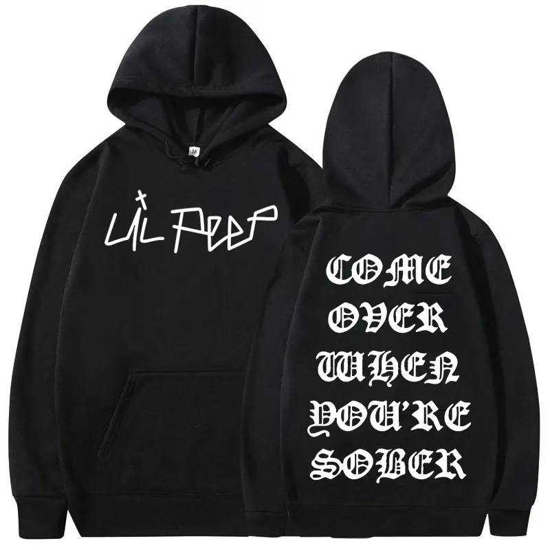 

Hip Hop Rapper Lil Peep Come Over When You're Sober Tour Concert Print Hoodie Men Women Fashion Oversized Sweatshirt Streetwear