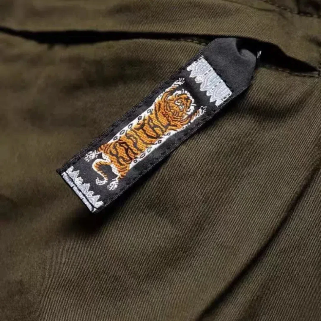 24ss High Street KAPITAL винтажные повседневные шорты с тигровым узором и эластичным