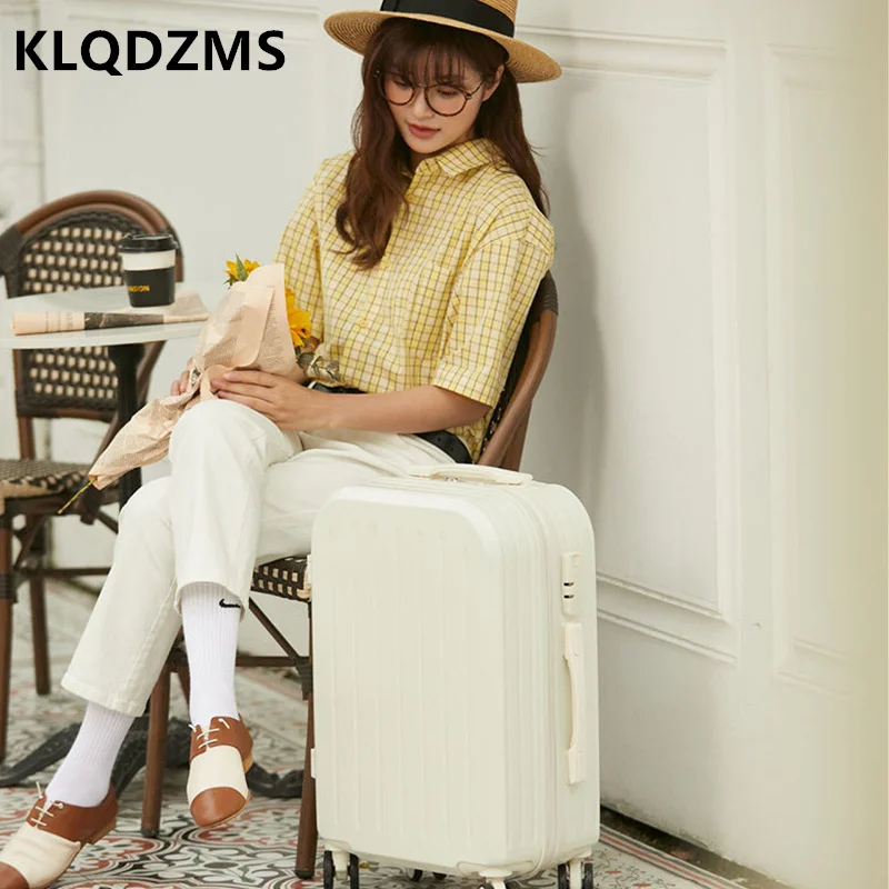 KLQDZMS Fashion Suitcase Women's Small Fresh Password Box Cute Trolley Case High-value Luggage Strong And Durable Suit