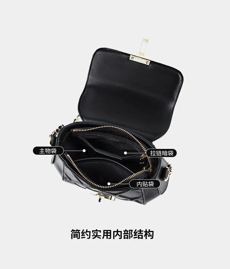 Новая Универсальная классическая женская сумка через плечо из коровьей кожи