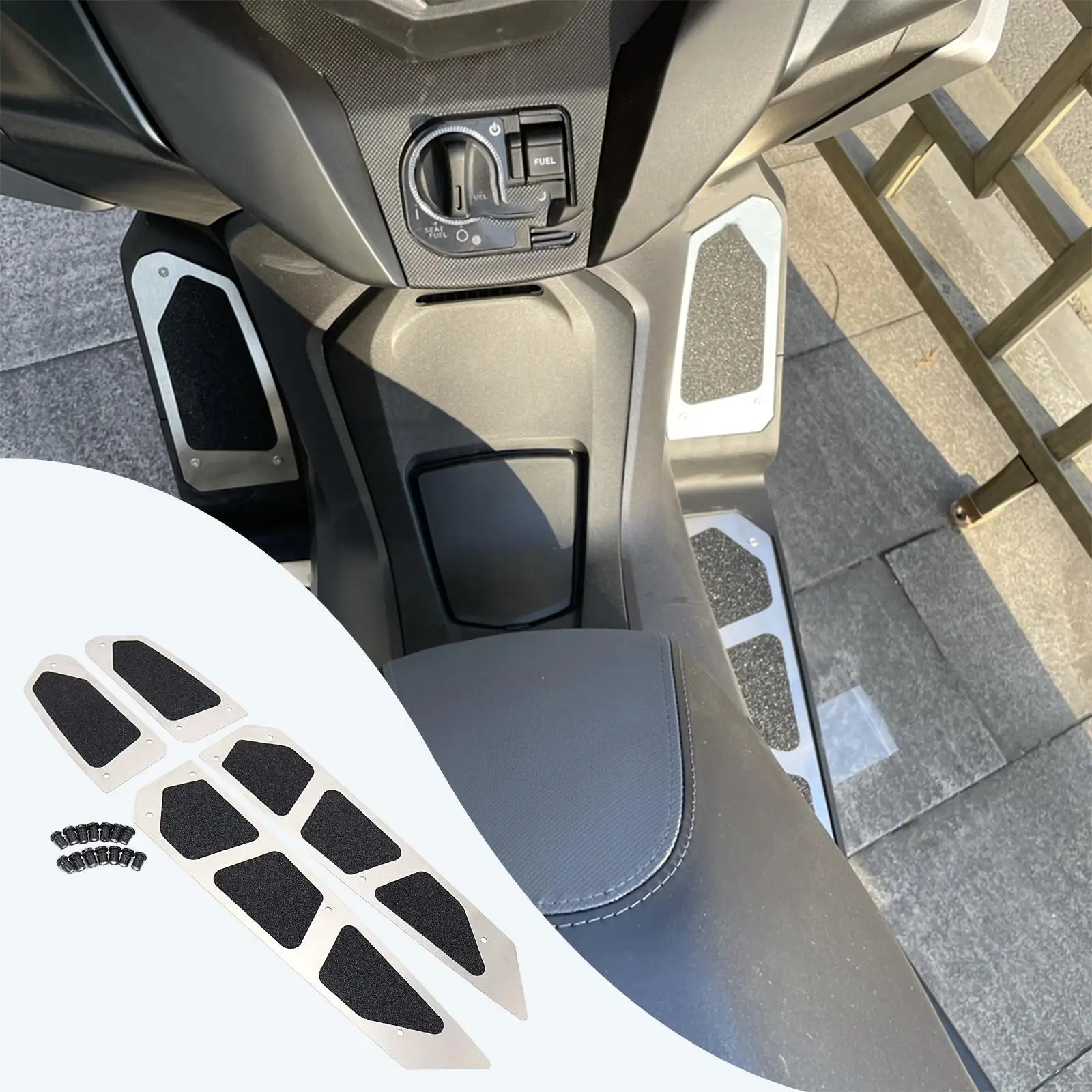 

Motorcycle Foot Rest Pedal Pads Foot Peg Foot Support Footrest Fit for Honda Forza Nss300 Nss350 2018-2022 Motorbikes Supplies