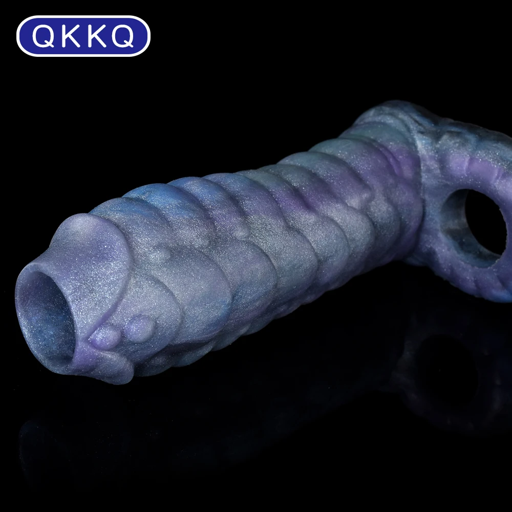 QKKQ фантазия фаллоимитатор в виде дракона рукав для пениса Задержка эякуляции