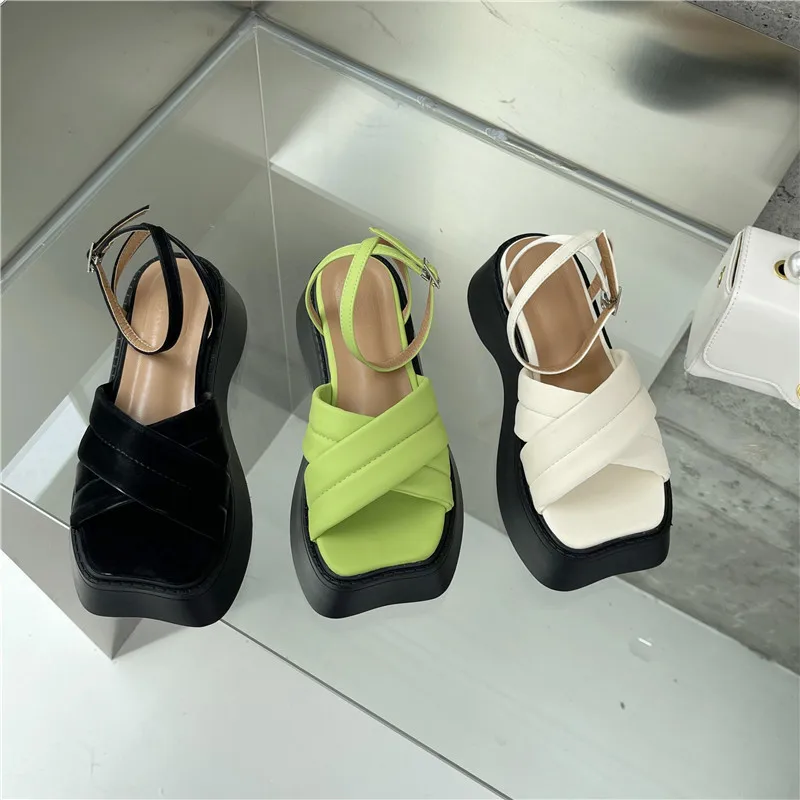 

Сандалии на плоской подошве, новинка 2022, Женская Удобная Летняя обувь в стиле ретро