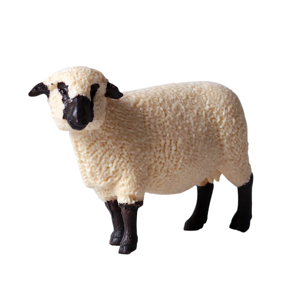 

Реалистичная модель Овцы 1 шт., имитация животного, Декор, пластиковое ремесло, настольное украшение для детей