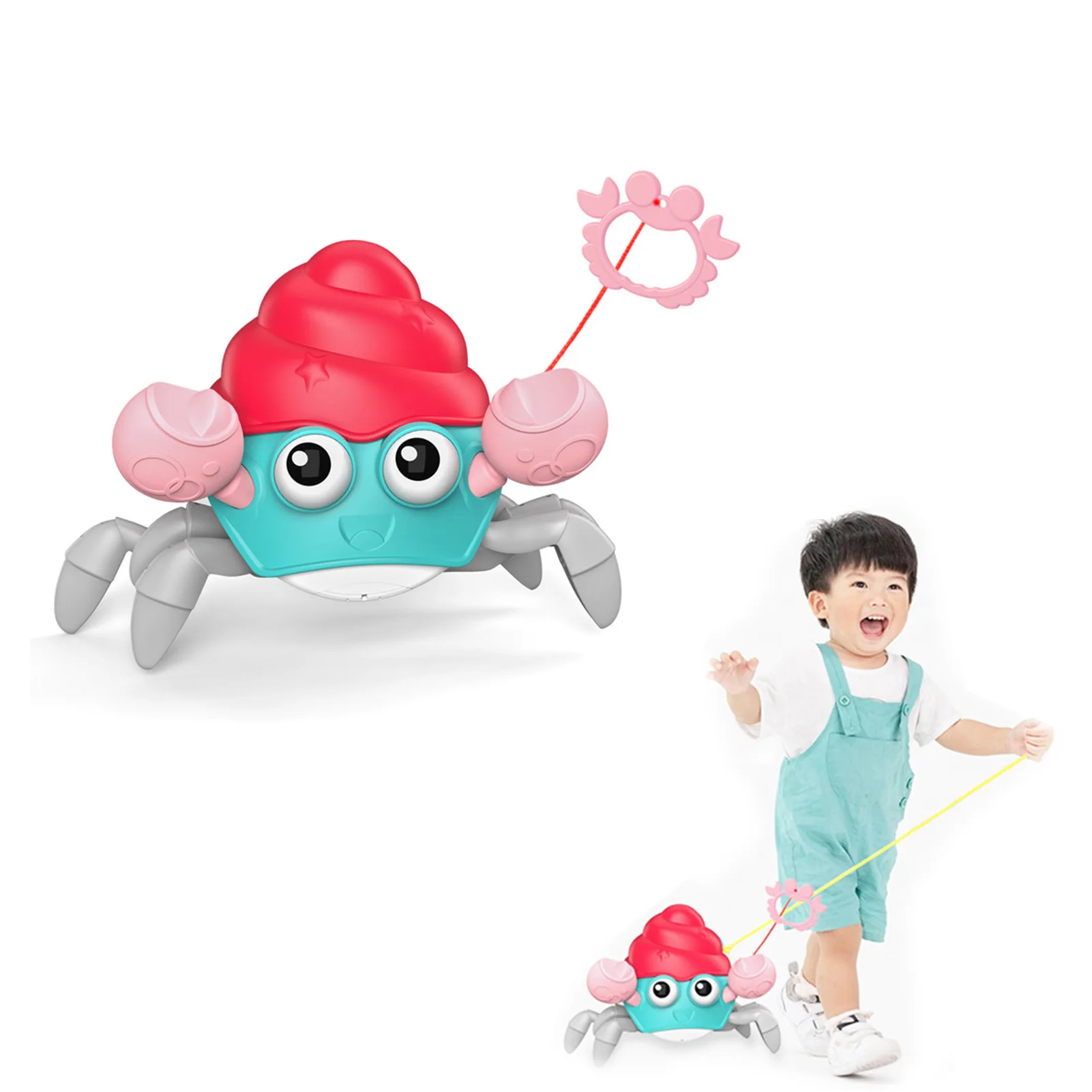 

Игрушки для ванны с животными, милый краб, игрушка для ванны, плавающий краб, Игрушки для ванны, передвижной Краб для ползания, водная игрушк...