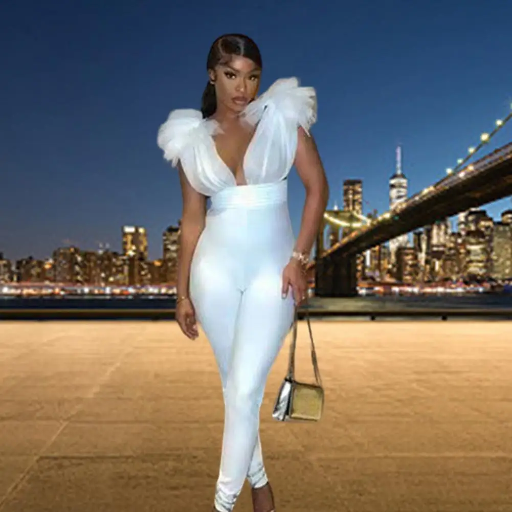 Банкетный комбинезон чудесный в форме пены украшение по щиколотку обтягивающий