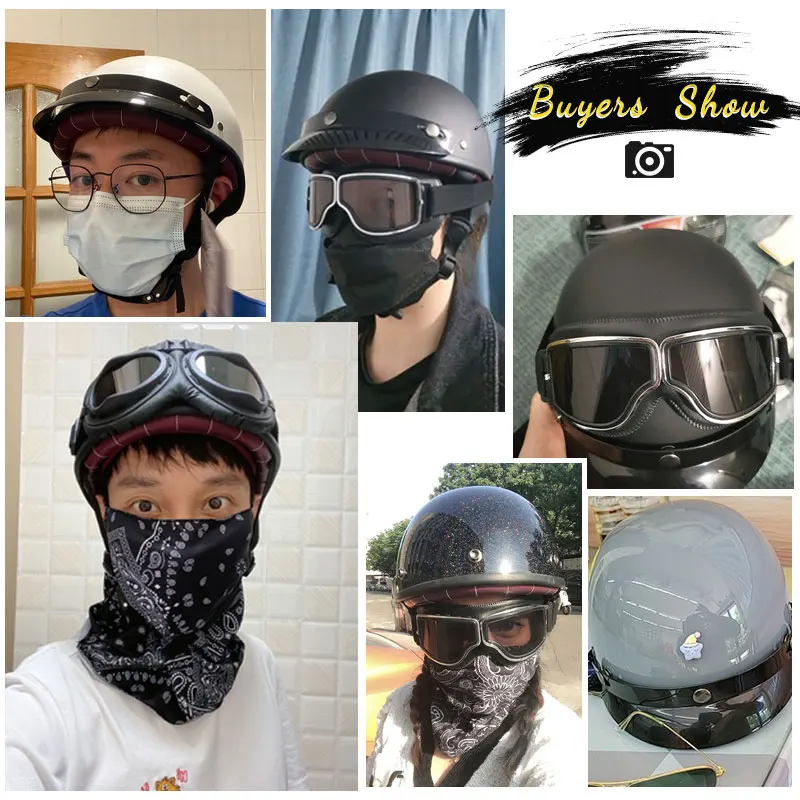 Мотоциклетный шлем в горошек для мужчин и женщин матовый черный однотонный