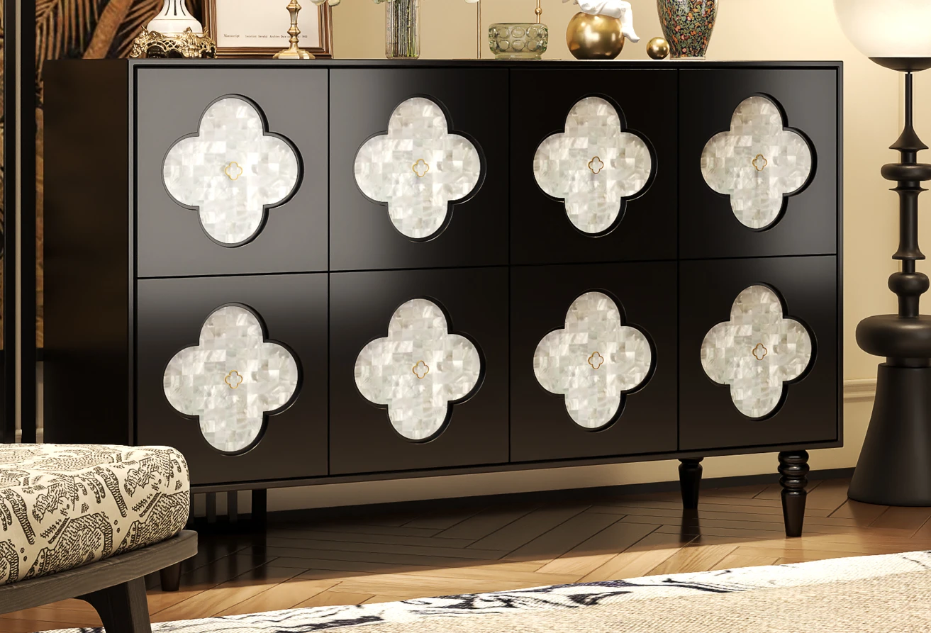 Шкаф для прихожей Черный Боковой шкафчик