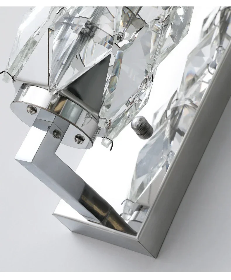 Роскошная кровать хрустальный настенный светильник фоновая стена для спальни