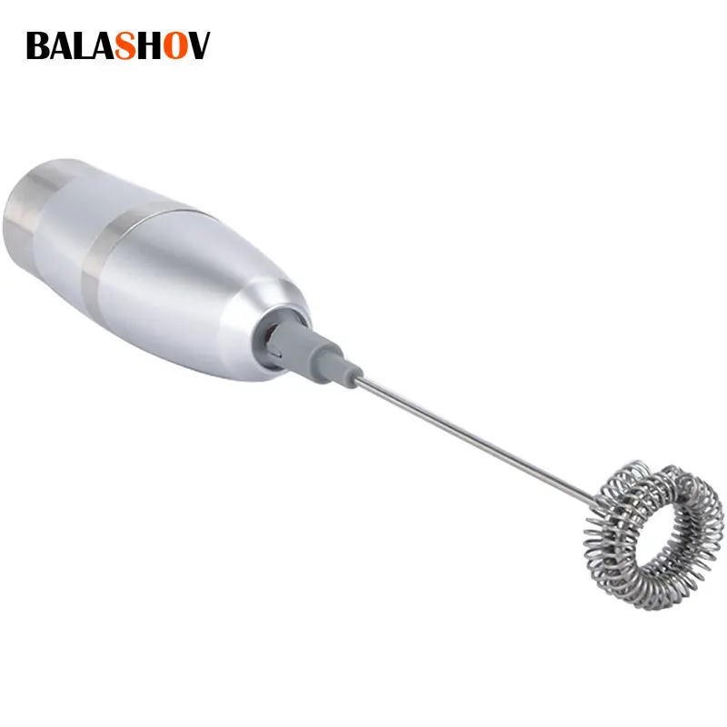 

Electric Mini Milk Frother Blender Portable Egg Beater Foamer Coffee Maker Stainless Steel Handheld Mixer Kitchen Whisk Tools