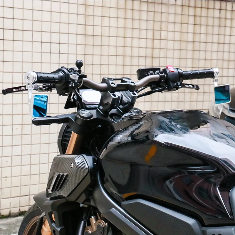 Универсальные квадратные мотоциклетные зеркала алюминиевые на руль заднего