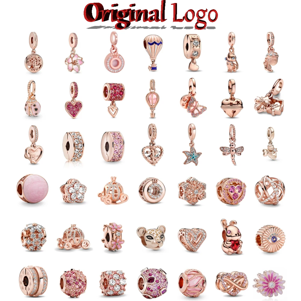 Бусина-Шарм из серебра 925 пробы с подвеской в виде сердца