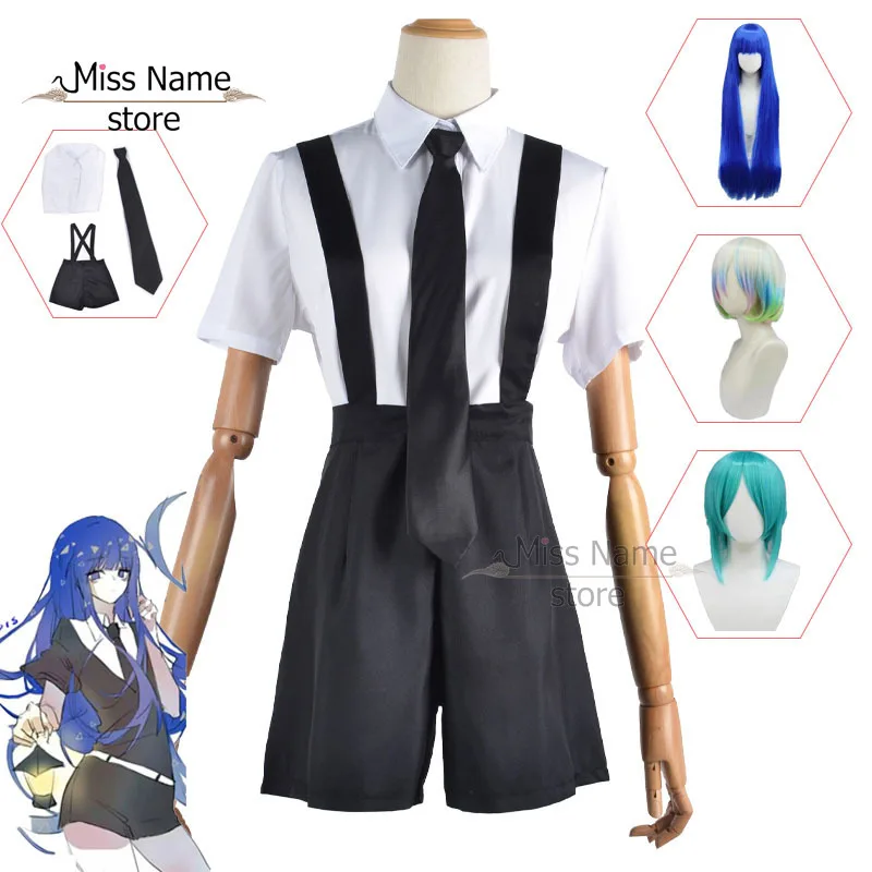 

Anime Land of The Lustrous Diamond Houseki No Bort Kuni Jade Yellow Cosplay Costume Playsuit Outfits Uniforms Suits Wig Women