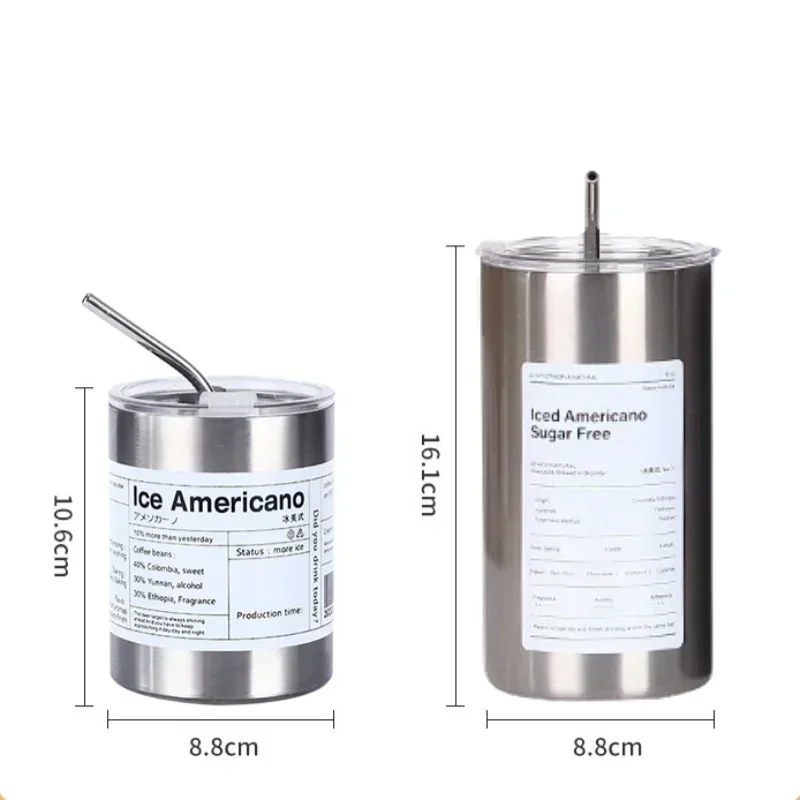 350/600 мл кофейная чашка с изоляцией холодной лампой простая офисная портативная