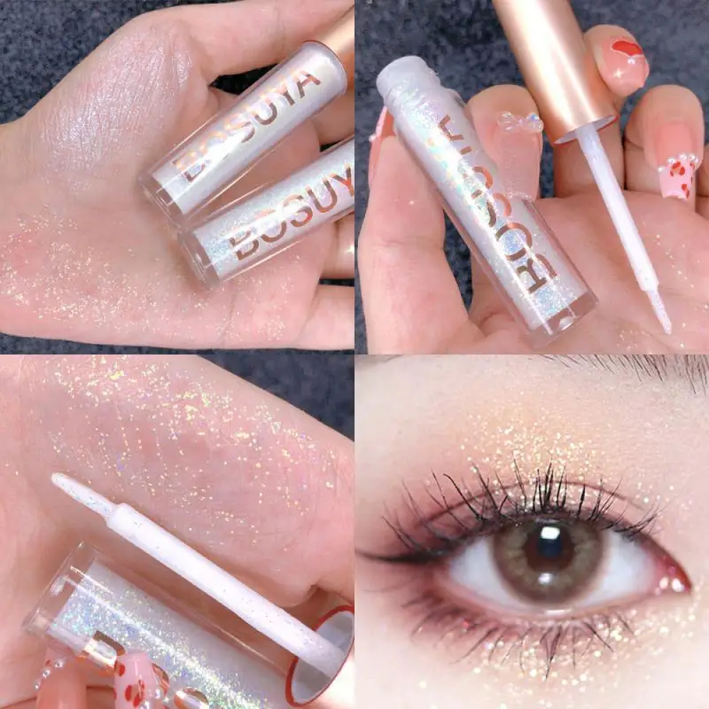 

Eye Shadow Shimmer Glitter Waterproof Sequins Liquid Eyeshadow Makeup Pigment Accessorices Beauty Female Cosmetics