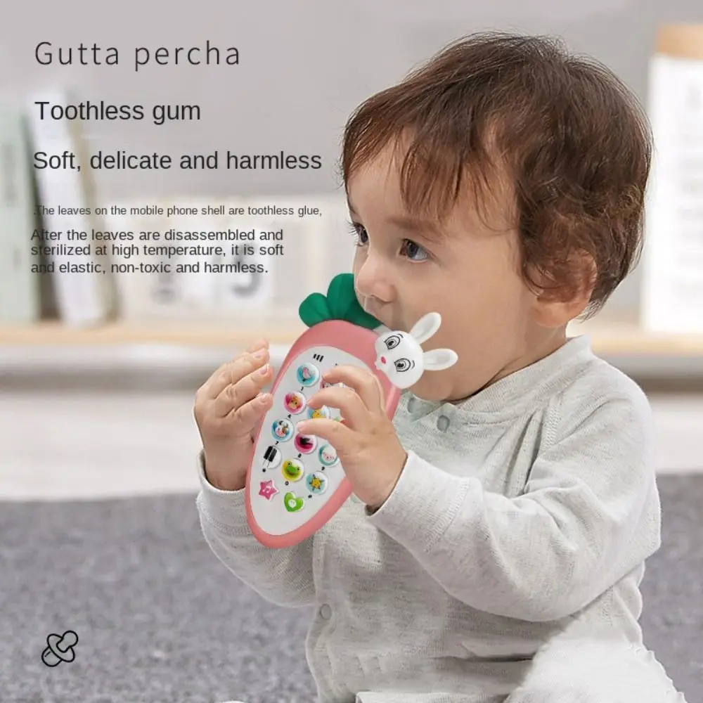 

Voice Toy Electronic Baby Cell Phone Toy Electronic Simulation Phone Phones Musical Toys Teether Safe Control Music Sleeping Toy