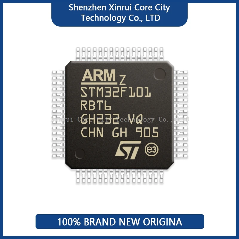 Latest IC STM32F101RBT6 MCU Programmable Microcontroller QFP64 module Chips Original Genuine Spot Single-chip