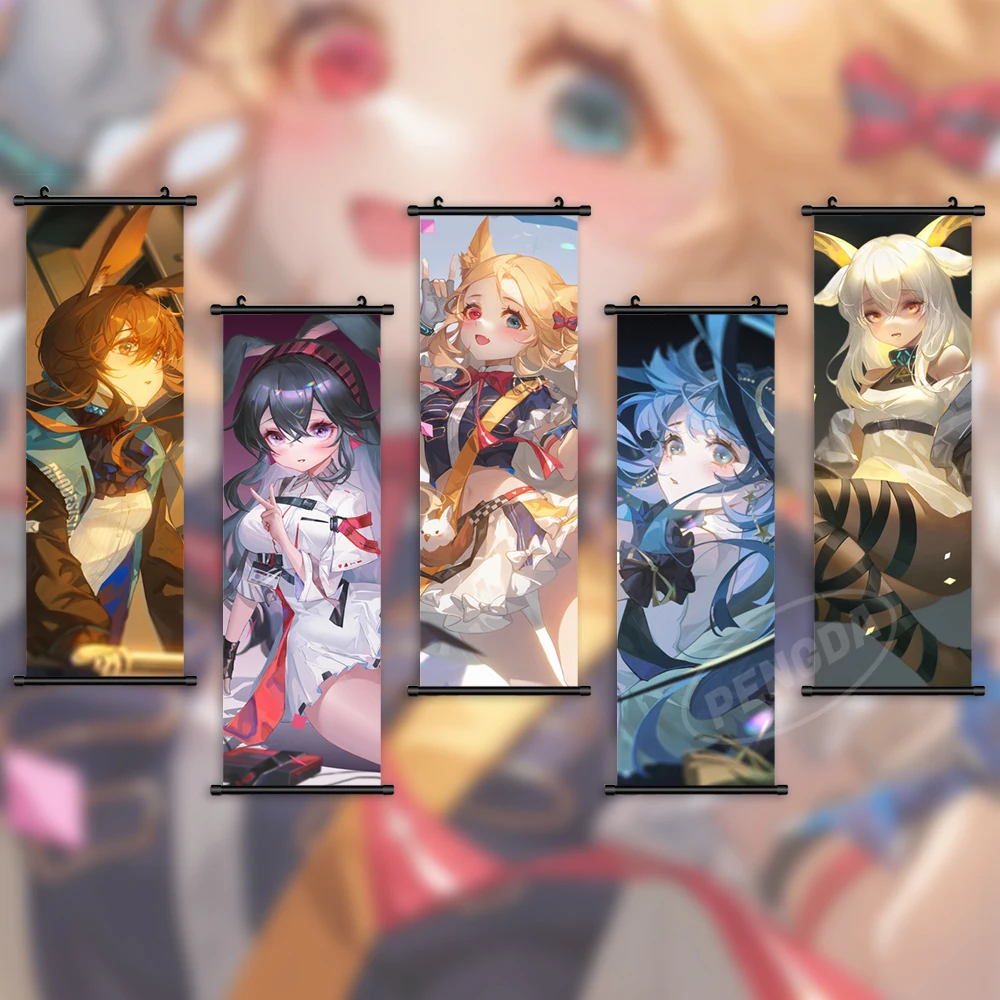 

HD Print Canvas Arknights Poster Archetto Home Decoration Heavyrain Mural Wall Art Eunectes Picture Scroll Hanging Game Painting