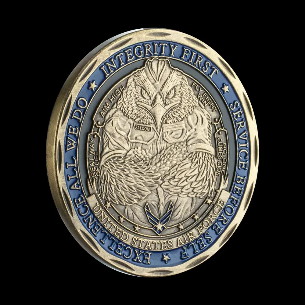 Военная сувенирная монета Департамент ВВС Honor Challenge медная коллекционная