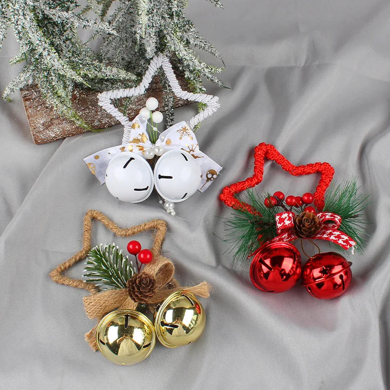 

Новогодние колокольчики, колокольчики для рождественской елки, украшения для рождественской елки, подвесное украшение для дома, подарки детям