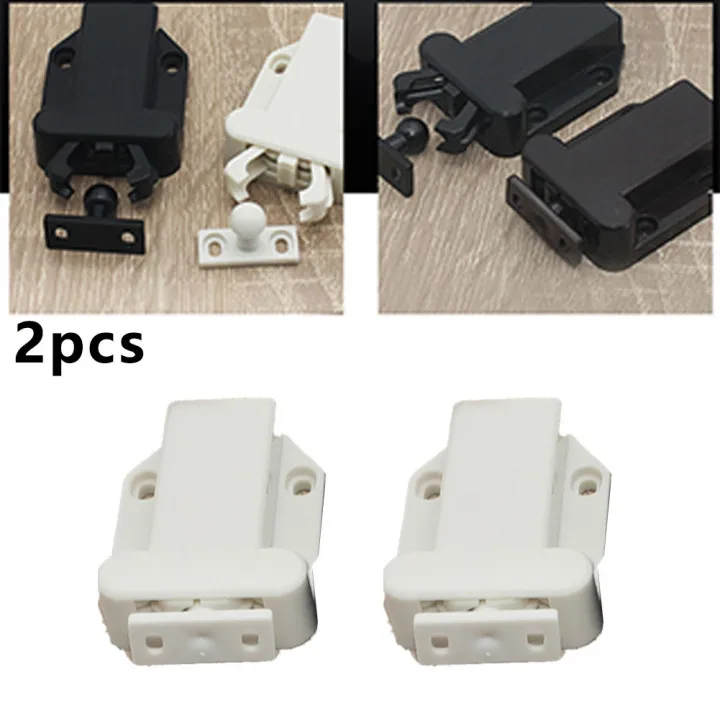 

2pcs Cabinet Catches Magnetic Door Draw Touch Latch Push Open Drawer Cabinet Door Lock Switch Lock Plate Handle Free Press