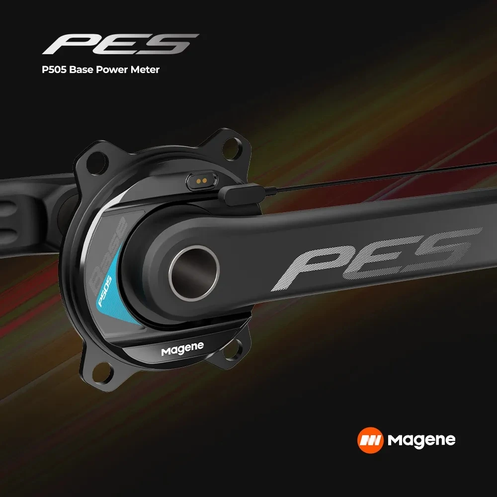 Crank Power Meter PES P505 Base 4 Bolt 110BCD 24mm Cadence Pedal Balance Ant Steel Spindle Crankset Chainring for Shimano Sram