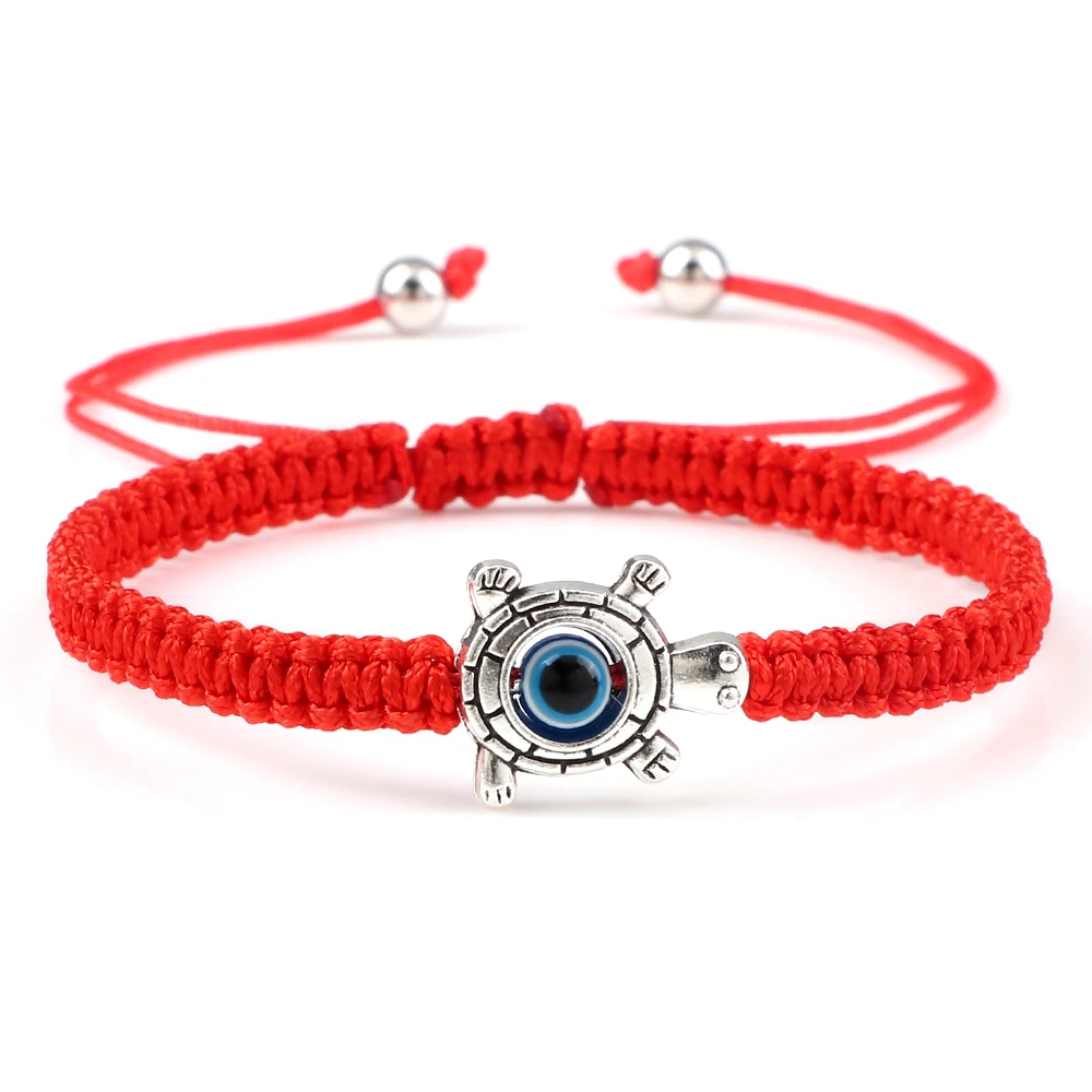 

Turtle Adjustable Lucky Red Rope Chain Bracelets 5MM Evil Eye Charm Bracelets for Women Lover Anniversary Gift Wristband Jewelry