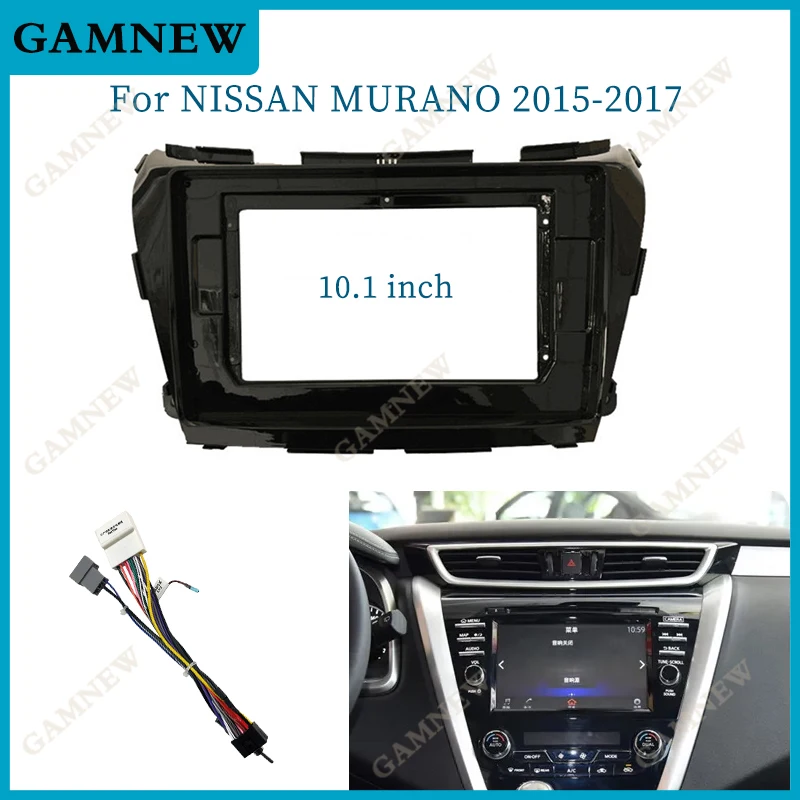 

Установка для автомобильного радио 10,1 дюйма, двойной Din DVD GPS Mp5, пластиковая панель Fascia Для NISSAN Murano 2015-2017