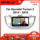 Автомагнитола 2 Din на Android 10 для Hyundai Tucson 3, 2015, 2016, 2017, 2018, мультимедийный видеоплеер с GPS-навигацией, Wi-Fi, RDS, стерео, DVD