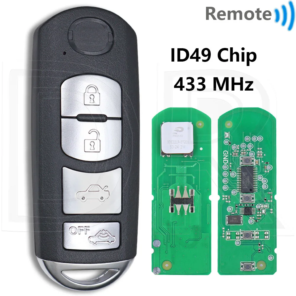 

Отличный 433 МГц SKE13E-01/02 Универсальный чип ID49 Смарт-автомобильный ключ дистанционного управления для Mazda 3 6 CX-5 MX-5 CX-3 CX-4 CX-5 Axela Atenza