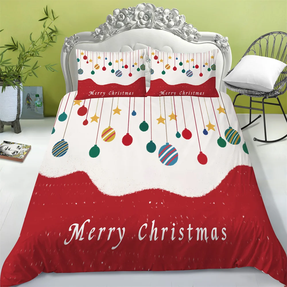 

Merry Christmas Duvet Covers Newly Bed Comforter Covers Man Woman King Queen Size Home Bedclothes Bedspreads