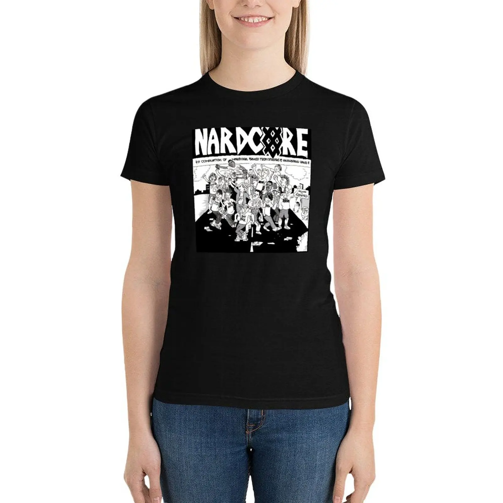 Футболка Nardcore летние топы кавайная одежда эстетическая корейская мода женская