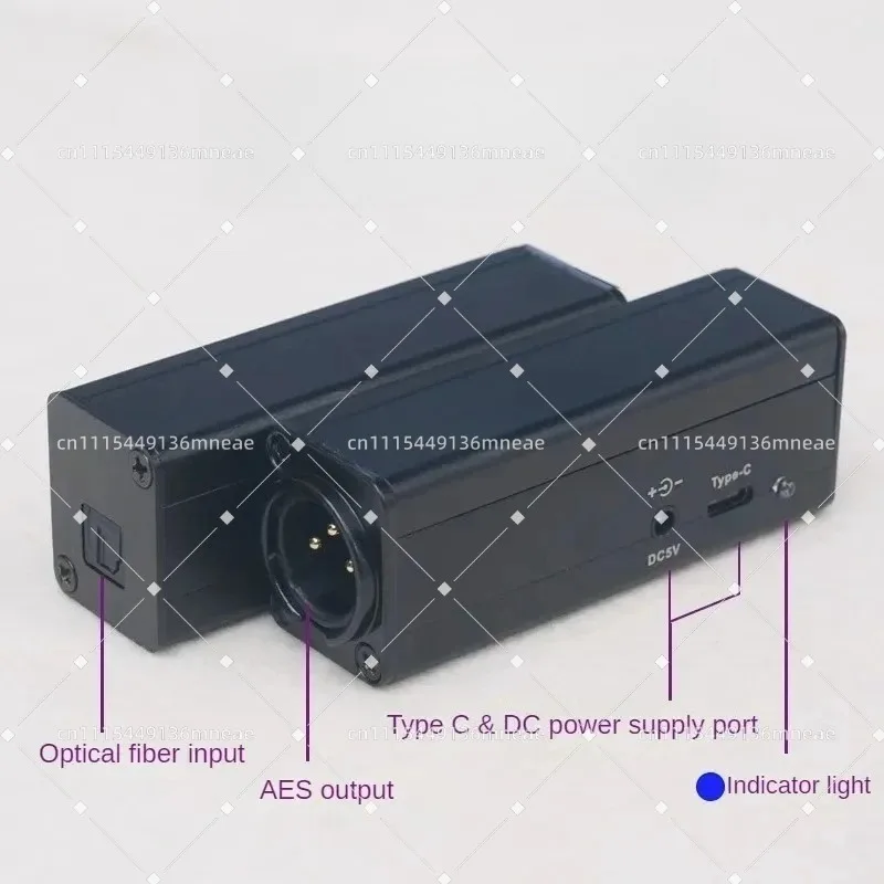 Оптический цифровой аудиоконвертер SPDIF в AES XLR для CD, DAC, DAT, активных мониторов и акустических систем (art.: 3920dbdf80876) - 3920dbdf80876