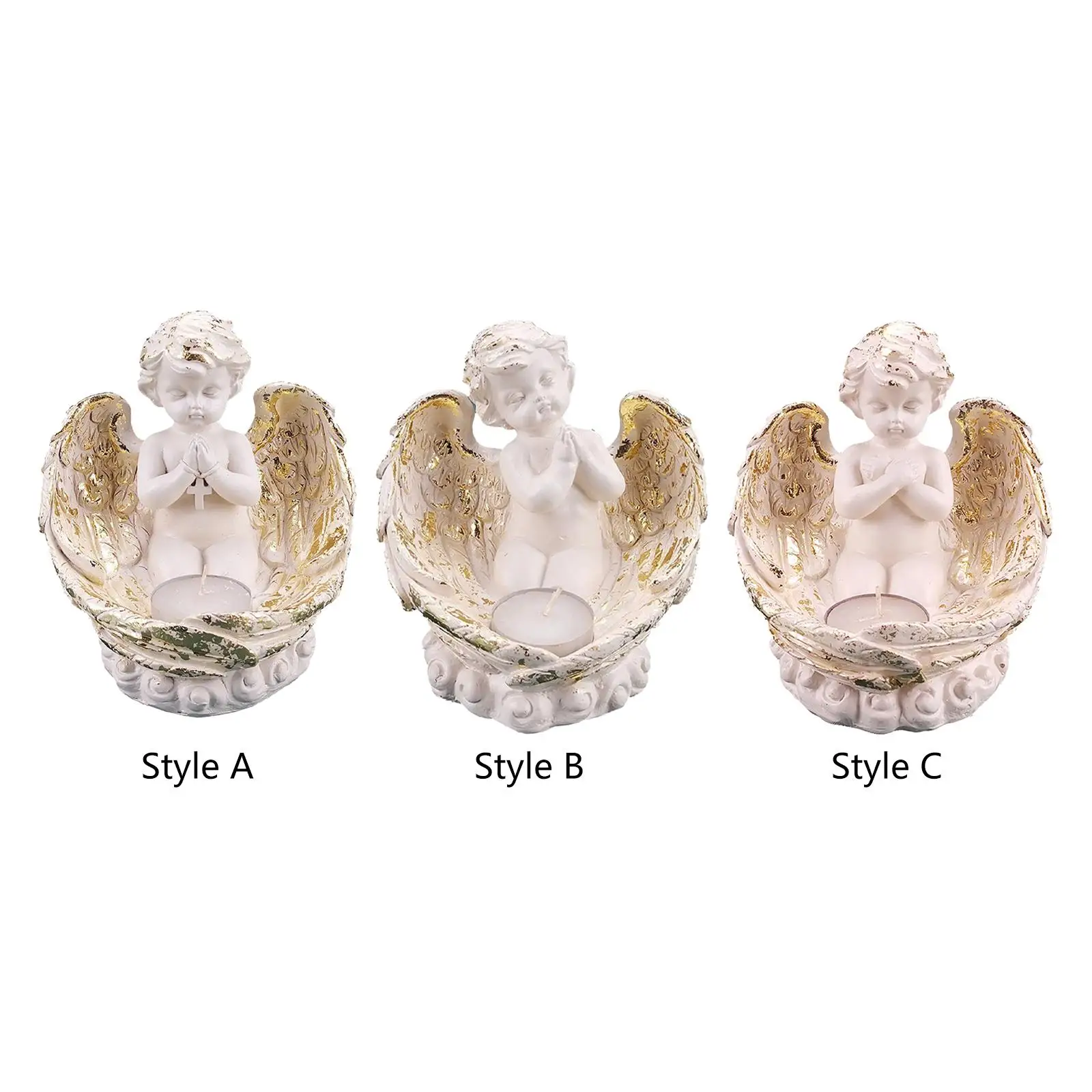 

Статуя Ангела со светодиодной подсвечником, скульптура для украшения прихожей