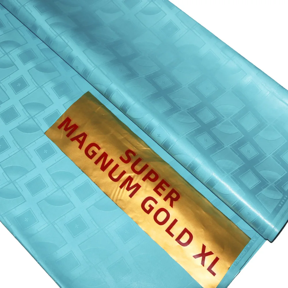 Bazin Riche Original 2024 Морская парча 100% хлопок африканская ткань сияющая после стирки