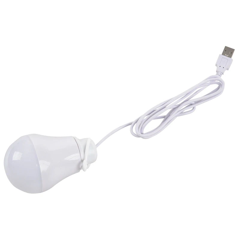 

Светодиодная лампа 3x5 в постоянного тока, 5 Вт, USB-лампа, портативный белый свет для наружного ноутбука (белый)