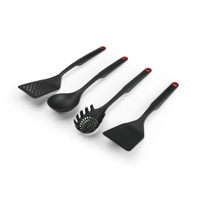 

Set of 4 Black Nylon Kitchen Tools